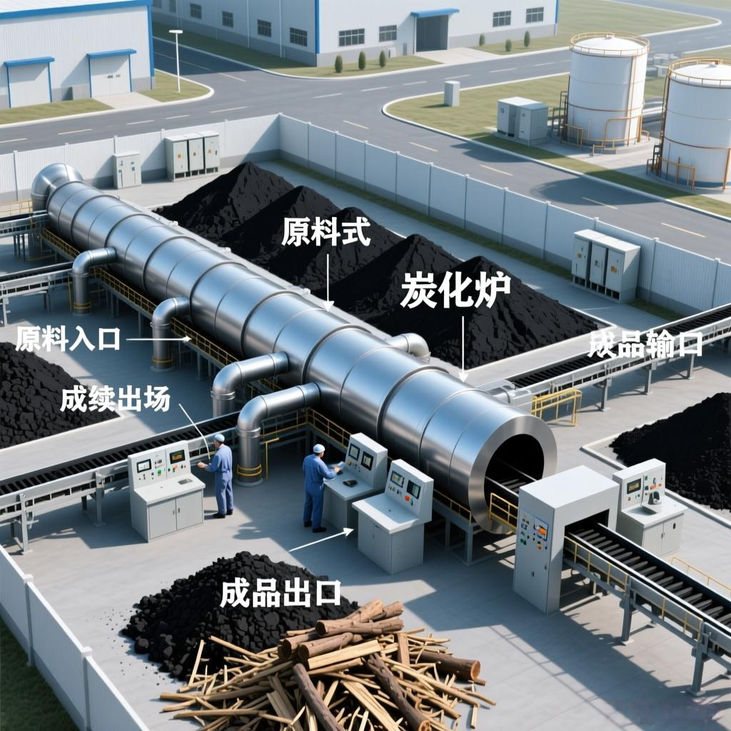 炭化爐生產(chǎn)線